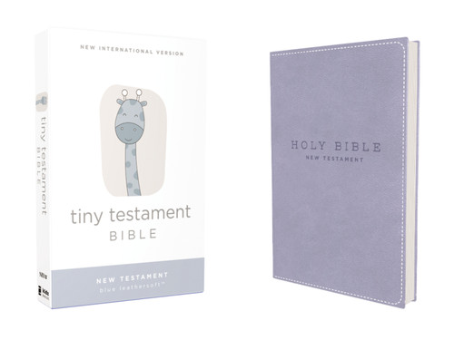 NIV, Tiny Testament Bible, New Testament, Leathersoft, Blue, Comfort Print by Zondervan, 9780310458760