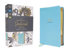 NIV, Women's Devotional Bible (By Women, for Women), Large Print, Leathersoft, Teal, Comfort Print by Zondervan, 9780310461005