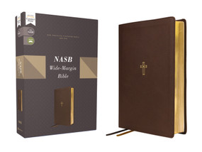 NASB, Wide Margin Bible, Leathersoft, Brown, Red Letter, 1995 Text, Comfort Print by Zondervan, 9780310461081