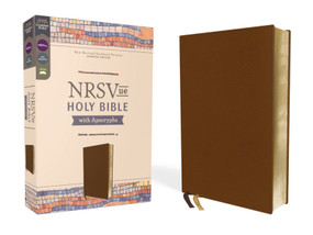 NRSVue, Holy Bible with Apocrypha, Leathersoft, Brown, Comfort Print by Zondervan, 9780310461494