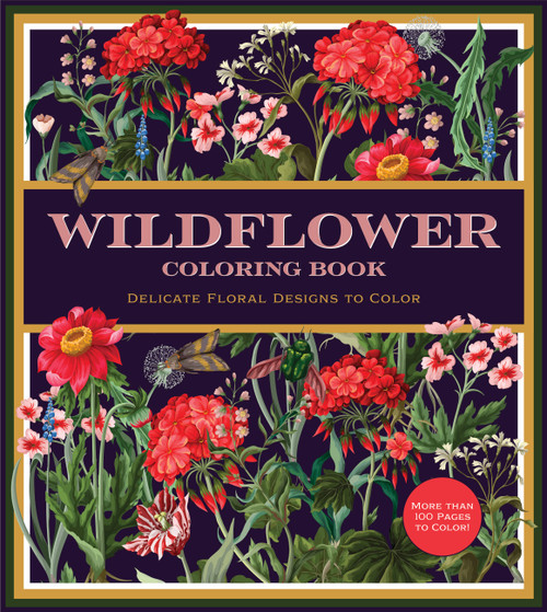 Wildflower Coloring Book (Delicate Floral Designs to Color) by Editors of Chartwell Books, 9780785851486