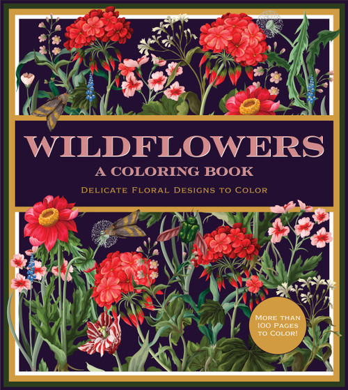 Wildflower Coloring Book (Delicate Floral Designs to Color) by Editors of Chartwell Books, 9780785851486