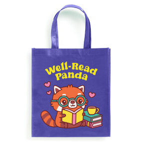 Well-Read Panda Reusable Shopping Bag by Mudpuppy, Rusty Doodle, 9780735391017