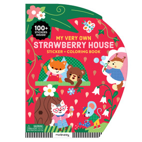 My Very Own Strawberry House Sticker + Coloring Book by Mudpuppy, Sofia Ossman, 9780735391031