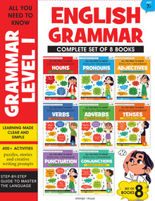 All You Need to Know English Grammar Level 1 Boxed Set (Workbooks for Children (Complete Set of 8 Books)) by Wonder House Books, 9789370895997