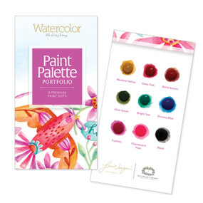 Watercolor the Easy Way Paint Palette Portfolio Friends (9 Premium Paint Dots) by Lori Wenger, 9780764371707