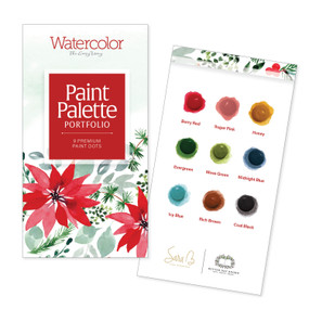 Watercolor the Easy Way Paint Palette Portfolio Christmas (9 Premium Paint Dots) by Sara Berrenson, 9780764372681