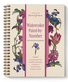 The Painted Garden (Watercolor Paint-by-Number) by Sarah Simon, Paige Tate & Co., 9781963183634