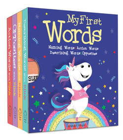 My First Words (Box Set of 4 Board Books) by Farzana Sarup, 9789354406072