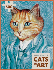 Cats in Art: Van Gogh Self-Portrait (500-Piece Jigsaw Puzzle) by Susan Herbert, 9781837761661