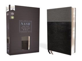 NASB, Thinline Bible, Leathersoft, Black, Red Letter, 1995 Text, Comfort Print by Zondervan, 9780310450955