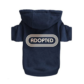 Adopted Dog Hoodie - XS by Brass Monkey, Galison, 9780735375383