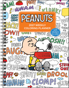 PEANUTS® 2027 Monthly/Weekly Coloring Calendar with Stickers to Color by Peanuts Worldwide LLC, Charles M. Schulz, 9798881611392