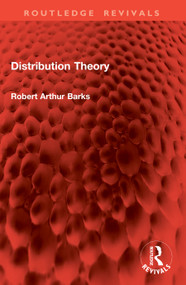 Distribution Theory by Robert Arthur Barks, 9781041076810