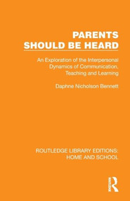 Parents Should Be Heard by Daphne Nicholson Bennett, 9781041074861