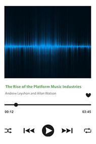 The Rise of the Platform Music Industries by Andrew Leyshon, Allan Watson, 9781788218191