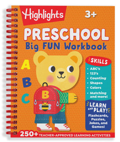 Preschool Big Fun Workbook (Preschool Learning Workbook with Over 250 Practice Games and Puzzles for PreK Math, Writing, Shapes and More Activities) by Highlights, 9781969889653