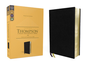 KJV, Thompson Chain-Reference Bible, European Bonded Leather, Black, Red Letter, Comfort Print by Dr.  Frank Charles Thompson, Zondervan, 9780310459231