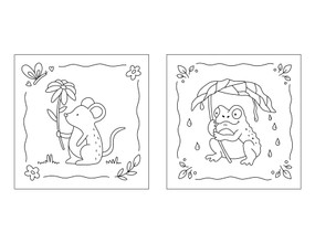 Woodland Creatures Mini Coloring Book by Mary Hart, 9781507228470