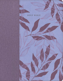 CSB Large Print Compact Reference Bible, Digital Study Edition, Easy-to-Read Optimal Type, Lavender Floral LeatherTouch, Zipper Edition by CSB Bibles by Holman, 9798384561828