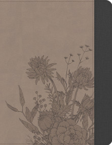 KJV Notetaking Bible, Brown Floral LeatherTouch, Zipper Edition by Holman Bible Publishers, 9798384562023