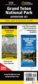 Grand Teton National Park Adventure Set (Trail Map & Wildlife Guide) by National Geographic Maps, Waterford Press, 9781583559116