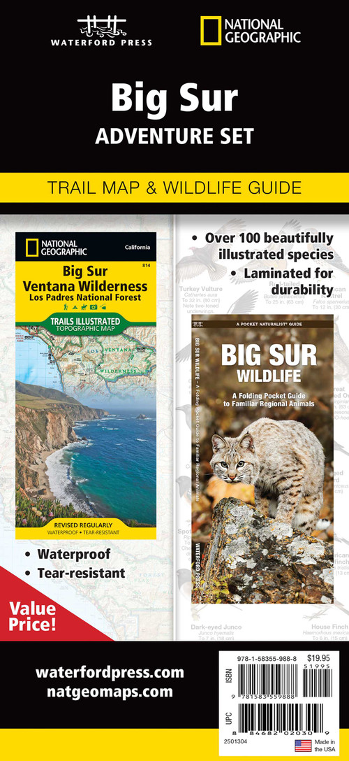 Big Sur Adventure Set (Map & Naturalist Guide) by Waterford Press, National Geographic Maps, 9781583559888