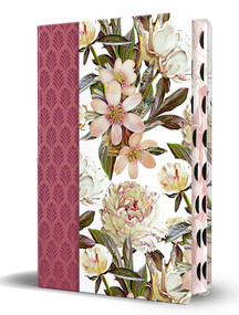 Biblia Reina Valera letra gigante, tela flores rosadas con cantos pintados e índice / Spanish Bible Reina Valera Giant Print, Cloth Pink Flowers with .. by Reina Valera 1909, 9798890989574