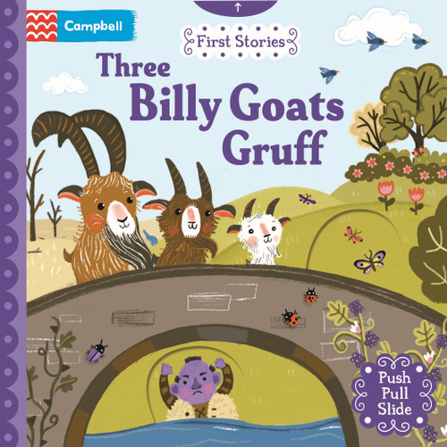 Three Billy Goats Gruff (A Push, Pull, Slide Book) by Campbell Books, Sandie Sonke, 9781037412967