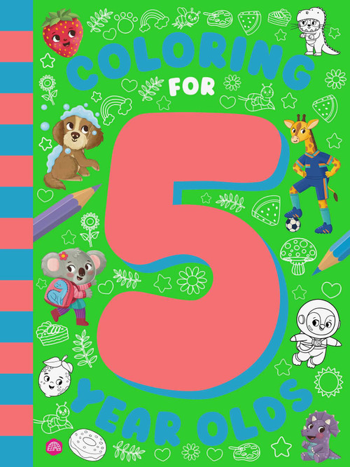 Coloring for 5-Year-Olds (A cute and cozy coloring book perfect for screen-free fun | Created specially for 5-year-old artists) by IglooBooks, 9781805858126