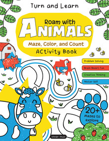 Turn and Learn, Roam with Animals: Maze, Color and Count Activity Book by Wonder House Books, 9789370896000