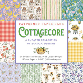 Cottagecore Patterned Paper Pack (64 double-sided sheets, 64 pattern designs, 160 gsm heavyweight paper) (A Curated Collection of Bucolic Designs) by Peter Pauper Press, Inc., 9781441349804
