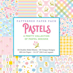 Pastels Patterned Paper Pack (64 double-sided sheets, 64 pattern designs, 160 gsm heavyweight paper) (A Pretty Collection of Pastel Designs) by Peter Pauper Press, Inc., 9781441349811