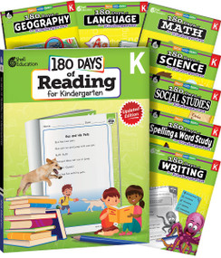 180 Days® Bundle Grade K: 8-Book Set (Practice, Assess, Diagnose) by Multiple Authors, 9781087653334