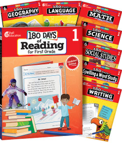 180 Days® Bundle Grade 1: 8-Book Set (Practice, Assess, Diagnose) by Multiple Authors, 9781087653341