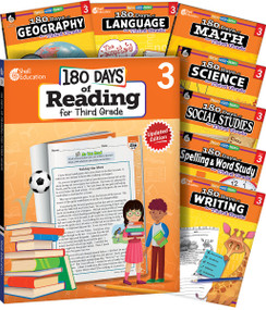 180 Days® Bundle Grade 3: 8-Book Set (Practice, Assess, Diagnose) by Multiple Authors, 9781087653365