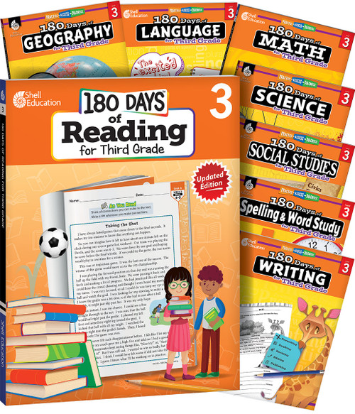 180 Days® Bundle Grade 3: 8-Book Set (Practice, Assess, Diagnose) by Multiple Authors, 9781087653365