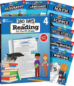 180 Days® Bundle Grade 4: 8-Book Set (Practice, Assess, Diagnose) by Multiple Authors, 9781087653372