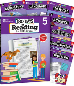 180 Days® Bundle Grade 5: 8-Book Set (Practice, Assess, Diagnose) by Multiple Authors, 9781087653389