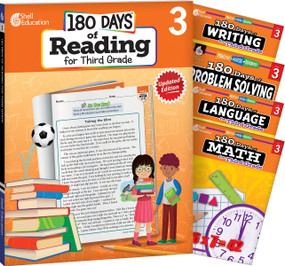 180 Days®: Reading, Math, Problem Solving, Writing, & Language for Grade 3: 5-Book Set (Practice, Assess, Diagnose) by Multiple Authors, 9781425828004