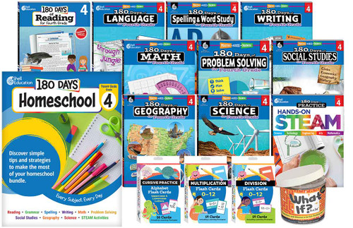 180 Days®: Homeschool Grade 4 Set (Every Subject, Every Day) by Multiple Authors, 9798330933266