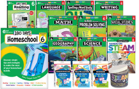180 Days®: Homeschool Grade 6 Set (Every Subject, Every Day) by Multiple Authors, 9798330933280