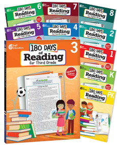 180 Days®: Reading 2nd Ed Complete 10-Book Set (Practice, Assess, Diagnose) by Multiple Authors, Darcy Mellinger, Chandra C. Prough, Stephanie Kraus, Chandra Prough, Chandra Prough, Chandra Prough, Chandra Prough, Chandra Prough, Chandra Prough, Chandra Prough, Chandra Prough, 9798765973431