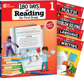 180 Days®: Reading, Math, Language, Writing, & Problem Solving for Grade 1: 5-Book Set (Practice, Assess, Diagnose) by Multiple Authors, Stephanie Kraus, Kristin Kemp, Christine Dugan, 9798765992838