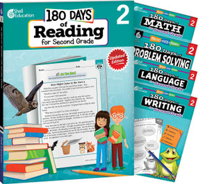 180 Days®: Reading, Math, Language, Writing, & Problem Solving for Grade 2: 5-Book Set (Practice, Assess, Diagnose) by Multiple Authors, Kristi Sturgeon, Heather E. Schwartz, Christine Dugan, Heather Schwartz, 9798765992845