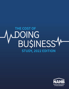 The Cost of Doing Business Study, 2022 Edition by NAHB Business Management & Information Technology, 9780867187892