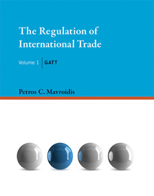 The Regulation of International Trade, Volume 1 (GATT) by Petros C. Mavroidis, 9780262029841