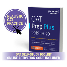OAT Self-Study Toolkit 2020 (OAT Prep Plus Book + 4 Practice Tests + Qbank) by Kaplan Test Prep, 9781506271149