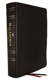 ESV, MacArthur Study Bible, Black Genuine Leather (Unleashing God's Truth One Verse at a Time (Holy Bible, English Standard Version)) by John F. MacArthur, Thomas Nelson, 9780785246923