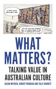 What Matters? (Talking Value in Australian Culture) by Julian Meyrick, Tully Barnett, Robert Phiddian, 9781925523805